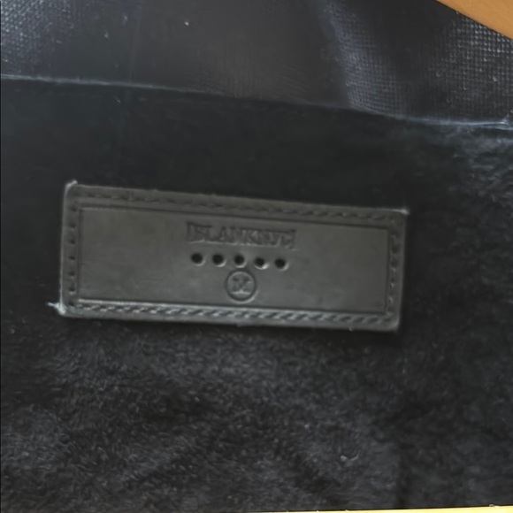 BlankNYC Black Suede Leather and Cotton Knit Mix Media Moto Zip Jacket, M - Picture 6 of 8